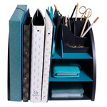 Organiseur De Bureau The Organizer Neo Deco - Noir/bleu Canard - Exacompta