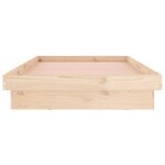 vidaXL Cadre de lit à LED sans matelas 90x200 cm bois massif