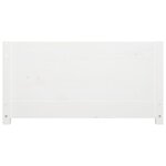 vidaXL Lit de jour Blanc 75x190 cm Petit simple Bois de pin massif