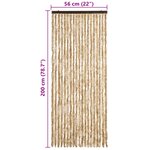 vidaXL Moustiquaire Beige 56x200 cm Chenille