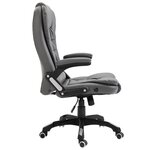 Chaise fauteuil siège de bureau informatique étude anthracite similicuir anthracite 02_0023982