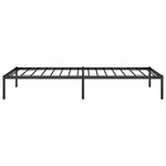vidaXL Cadre de lit métal noir 90x200 cm
