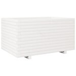 vidaXL Jardinière blanc 90x60x49 5 cm bois de pin massif