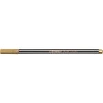 Stylo feutre Pen 68 metallic pointe moyenne or x 3 STABILO