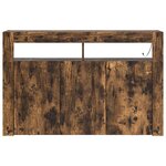 vidaXL Buffet Chêne Fumé Bois d'Ingénierie 116 x 30 x 75 cm