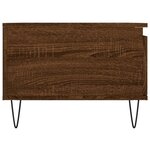 vidaXL Table basse Chêne marron 90x50x36 5 cm Bois d'ingénierie
