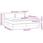 vidaXL Sommier à lattes de lit et matelas Vert foncé 160x200cm Velours