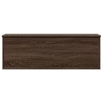 vidaXL Boîte de rangement chêne marron 102x35x35 cm bois d'ingénierie