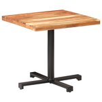 vidaXL Table de bistro Carrée 80x80x75 cm Bois d'acacia massif