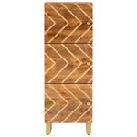vidaXL Buffet marron et noir 40x33 5x110 cm bois massif de manguier