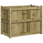 vidaXL Jardinière 90x50x70 cm bois de pin imprégné