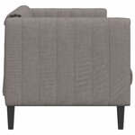 vidaXL Canapé à 3 places taupe tissu