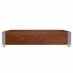 vidaXL Jardinière marron 100x100 cm bois massif de pin