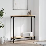 vidaXL Table console chêne sonoma 75x22 5x75 cm bois d'ingénierie