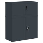 vidaXL Classeur anthracite 90x40x110 cm acier
