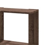 vidaXL Bibliothèque d'angle à 3 niveaux chêne marron bois d'ingénierie