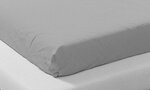 Drap housse en coton bio 160 x 200 cm - Argenté