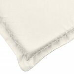 vidaXL Coussins de chaise à dossier bas lot de 6 crème mélangé tissu
