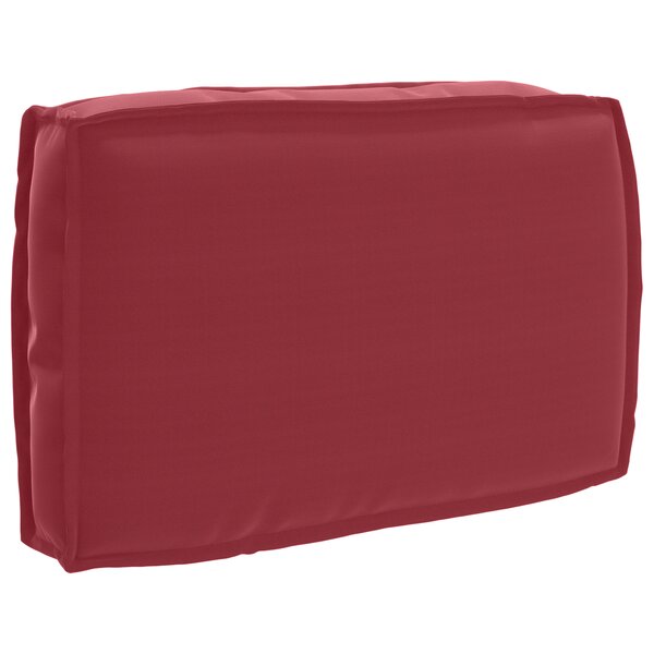 vidaXL Coussin de palette pour dossier Rouge vin 60x40x12 cm Tissu Oxford