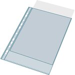 Etui Carton De 100 Pochettes Perforées Polypropylène Lisse 6/100e - A4 - Cristal - Exacompta