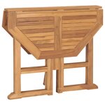 vidaXL Ensemble à manger d'extérieur pliable 5 Pièces Bois solide de teck