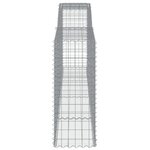 vidaXL Paniers à gabions arqués 10 Pièces 400x50x120/140 cm Fer galvanisé