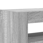 vidaXL Buffet Gris sonoma Bois d'ingénierie 116 x 30 x 75 cm Buffet