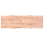 vidaXL Dessus de table bois massif traité bordure assortie