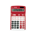 Calculatrice rouge 12 chiffres