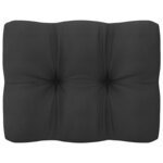 vidaXL Salon de jardin 13 Pièces avec coussins anthracite Pin massif