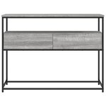vidaXL Table console sonoma gris 100x40x75 cm bois d'ingénierie