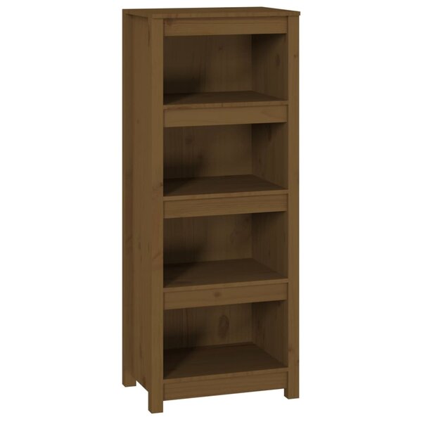 vidaXL Bibliothèque Marron miel 50x35x125 5 cm Bois de pin massif