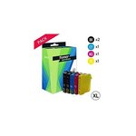 Compatible Epson T1306 Pack de 5 cartouches d'encre noires et couleurs XL (Cerf)
