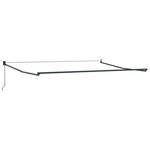 vidaXL Store rétractable manuel Gris 500x300 cm