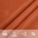 vidaXL Voile d'ombrage 160 g/m² Orange 2x3 5 m PEHD