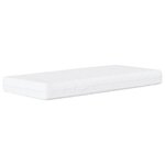 vidaXL Lit de jour avec matelas crème 80x200 cm tissu