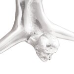 Sculpture vidaXL Argent 22x8x25 cm Aluminium Homme qui tombe