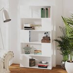 vidaXL Bibliothèque/Séparateur de pièce Blanc 80x24x155 cm