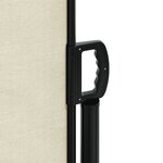 vidaXL Auvent latéral rétractable crème 100x500 cm