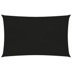 vidaXL Voile d'ombrage 160 g/m² Noir 4x6 m PEHD