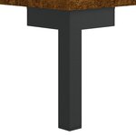 vidaXL Table basse Chêne fumé 50x50x40 cm Bois d'ingénierie