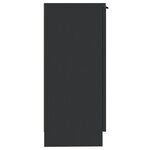 vidaXL Buffets 2 Pièces noir 30x30x70 cm bois d'ingénierie