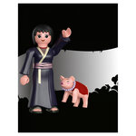 Figurine Playmobil 71115 Shizune - Naruto Shippuden avec Tonton le Cochon