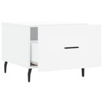vidaXL Tables basses 2 Pièces blanc 50x50x40 cm bois d'ingénierie