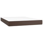 vidaXL Sommier à lattes de lit avec matelas Marron 160x200 cm