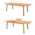 Ensemble repas de jardin  6 a 8 personnes - Table extensible 180-240 x 100 cm + 6 chaises assises textilene - Bois Eucalyptus FSC