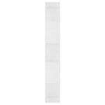 vidaXL Bibliothèque/Séparateur de pièce Blanc Bois d’ingénierie