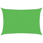 vidaXL Voile d'ombrage 160 g/m² Vert clair 3x4 5 m PEHD