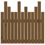 vidaXL Tête de lit murale Marron miel 82 5x3x80 cm Bois massif de pin