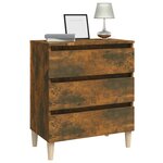 vidaXL Buffet Chêne fumé 60x35x69 cm Bois d'ingénierie